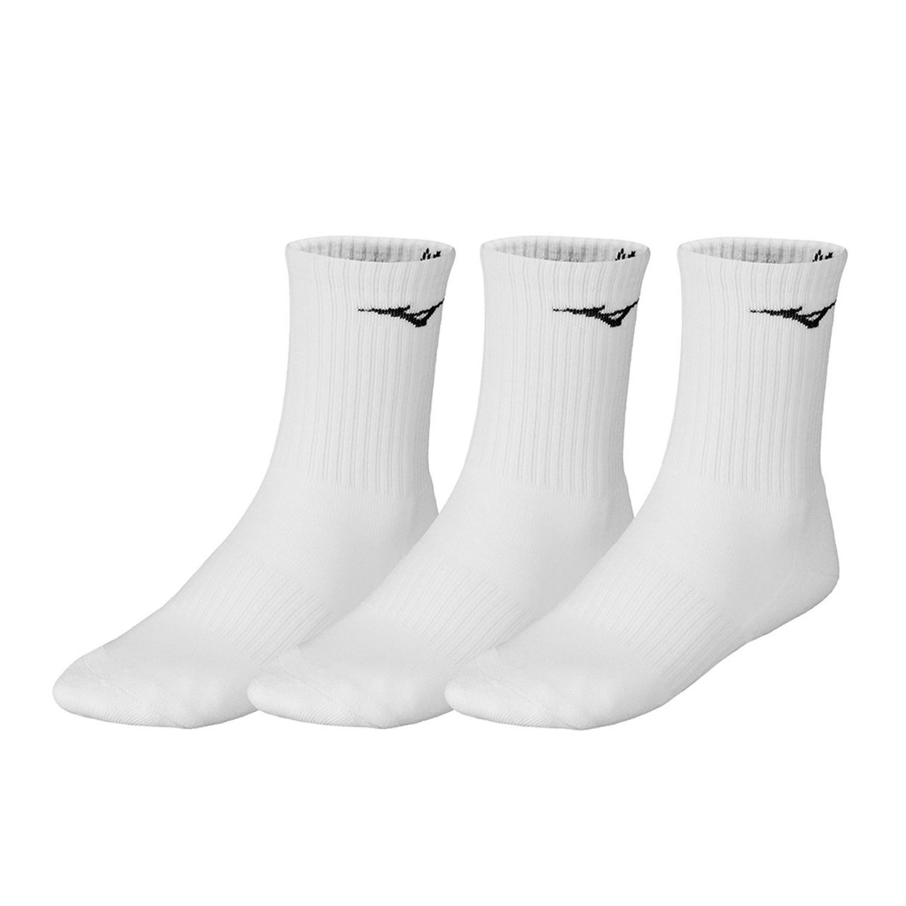 PACK DE 3 CALCETINES DE ENTRENAMIENTO MIZUNO 32GX2505Z 01 BLANCO TRANSPIRABLES